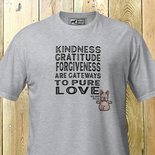 YASS DOGS - WISE PUPPY - KINDNESS ETC - Short-Sleeve Unisex T-Shirt