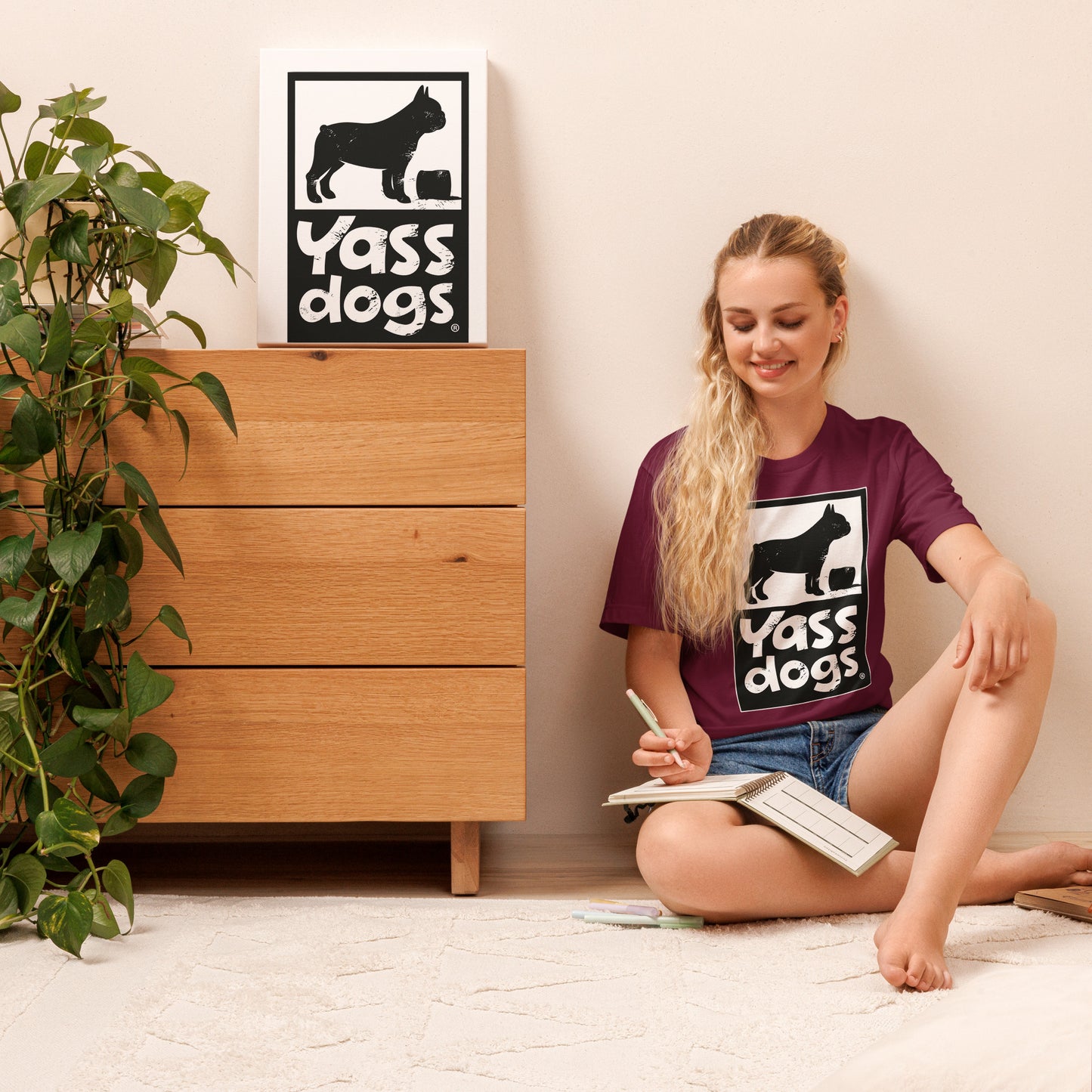 YASS DOGS - PURE YASS - FULL - Unisex t-shirt