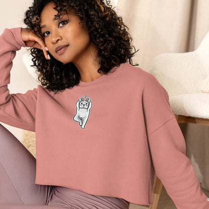 Yass Yoga - 'Cute as hell' Crop Sweatshirt